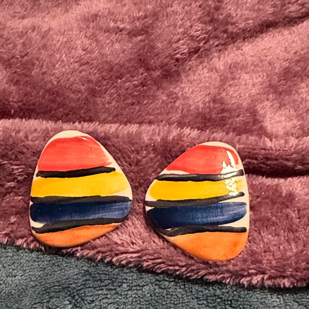 Colorful Striped Earrings